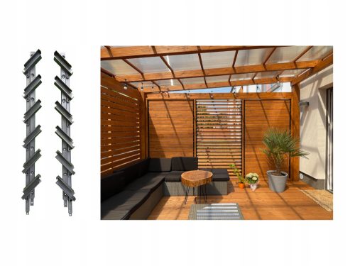 Markisen, Abdeckungen und Matten für Garten, Terrasse und Balkon Bezug, Matte 10 x 60 cm, Kunststoff