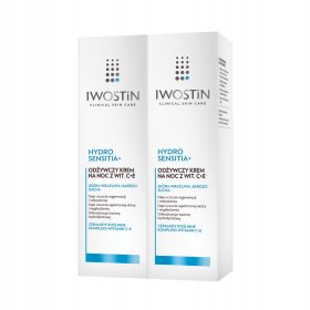   IWOSTIN HYDRO SENSITIA+ Nährende Nachtcreme mit Vitamin C+E für trockene und sensible Haut