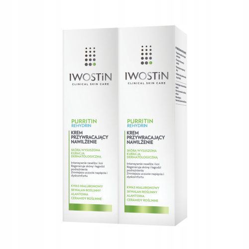 IWOSTIN PURRITIN REHYDRIN Feuchtigkeitsspendende Gesichtscreme für trockene Haut, 40 ml