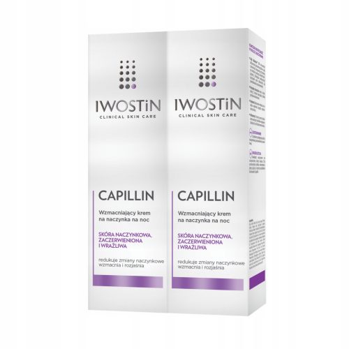 IWOSTIN CAPILLIN Stärkende Nachtcreme für Gefäßprobleme, 40 ML