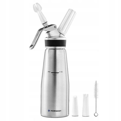 SIPHON FÜR SCHLAGSAHNE, KAPAZITÄT 0,5 L FORGAST FG11282