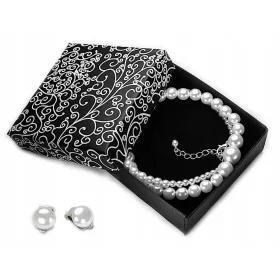  Jablonex Weißes Perlenschmuckset Geschenk 2c