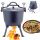  JAGDKÄTZCHEN Gusseisentopf für Lagerfeuer 15 L stehend Kamille