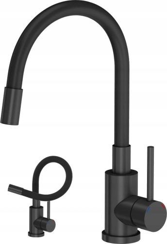 Royal Sanitary FLEX bodenstehender Küchenarmatur 0000003146 schwarz, silber