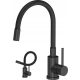Royal Sanitary FLEX bodenstehender Küchenarmatur 0000003146 schwarz, silber