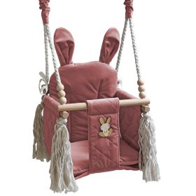  Eimerschaukel aus Holzmix 34 x 30 x 34 cm