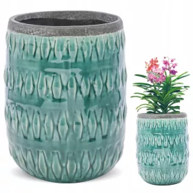  Abdeckung 18 x 13 cm grüne Keramik