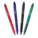  Radierbares Kugelschreiber-Set Pilot Clicker 0,7 4 Farben
