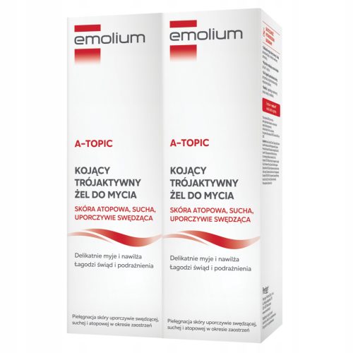 Emolium A-TOPIC Dreifach Aktiver Waschgel 200 ml für sensible und trockene Haut