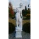  Skulptur auf einem Sockel, eine Dame mit einem Apfel, Eva