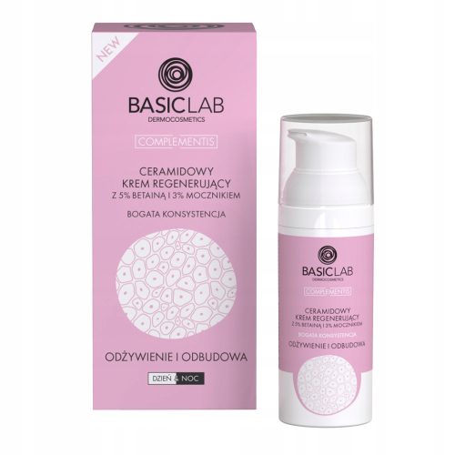 Regenerierende Ceramid-Creme mit 5% Betain und 3% Urea - Für trockene, empfindliche und reife Haut, 50ml