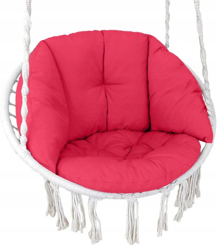 STORK'S NEST SCHAUKELKISSEN BOHO POLEN - Himbeere