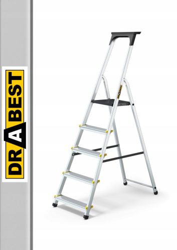 Drabest Leiter 2,97 m Aluminium bis 150 kg