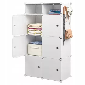  MAXXLLC Kleiderschrank 74 x 125 x 47 cm weiß