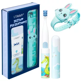  VITAMMY SMILE Krokodil + blaue Silikonuhr