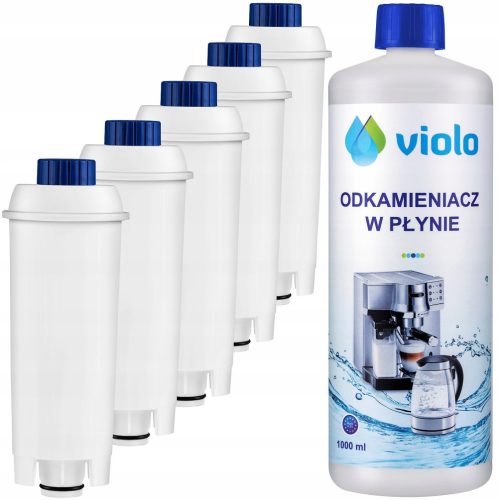  Violo Filtereinsatz Filter für DELONGHI DLS C002 Kaffeemaschine 5 Stk.
