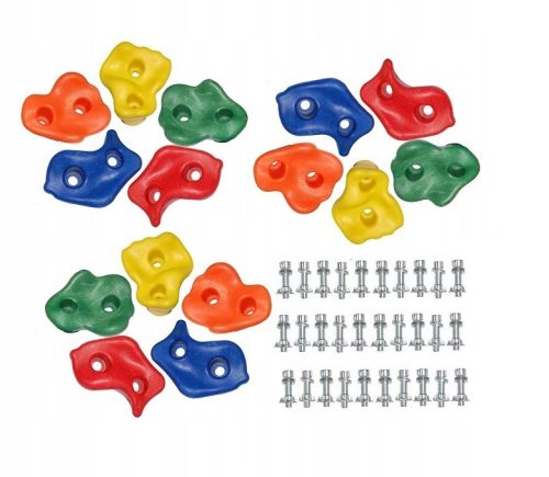 MK-Plast Mix Klettersteine 15 Stück mit Schrauben