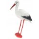  STEHENDE STORCH-FIGUR FÜR DEN GARTEN