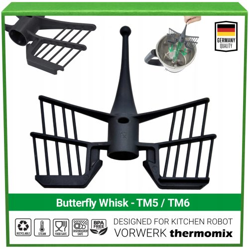  Mixer / Butterfly für VORWERK Thermomix TM6 und TM5 | Zertifikat + BPAfrei