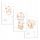  Set mit 3 Posterbildern im Rahmen 33X43