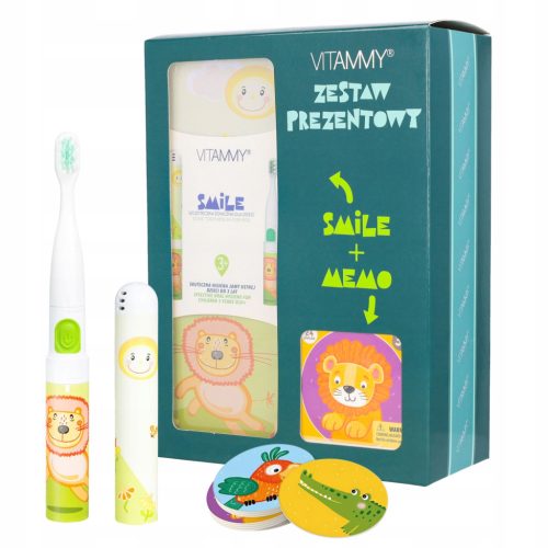  VITAMMY SMILE MORS Schallzahnbürste für Kinder mit Milchzähnen ab 3 Jahren