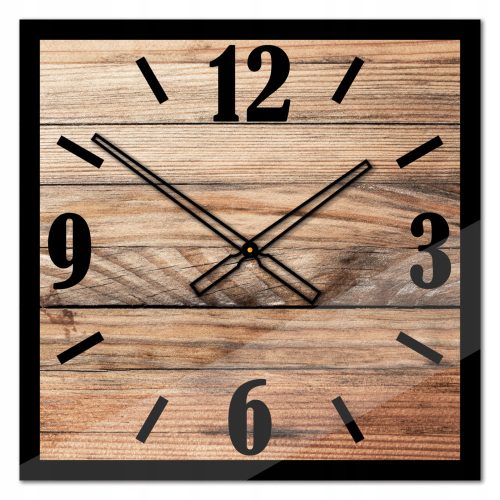 Uhr für zu Hause Newthetime-pl Wanduhr, Brauntöne, mehrfarbig, 50 cm