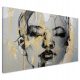  Ein Gemälde auf Leinwand mit dem Gesicht einer Frau, ein Porträt, 120x80