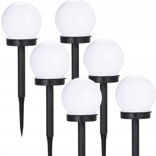  JohnGreen eingebettete Solarlampe, weiß, 33 cm, 6 Stk.