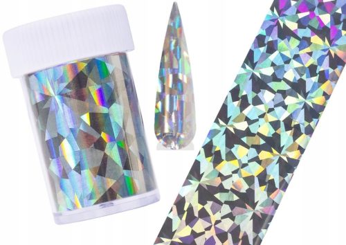  TRANSFERFOLIE 42 SILBER HOLO HOLOGRAPHISCH FÜR HYBRID-MANIKÜRE