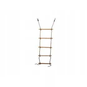 Lockseilleiter mit Holzsprossen
