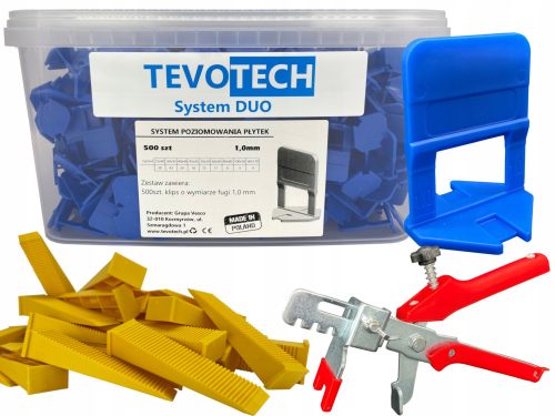 TEVOTECH Fliesen-Nivellierklemmen/-Clips 601 Stk.