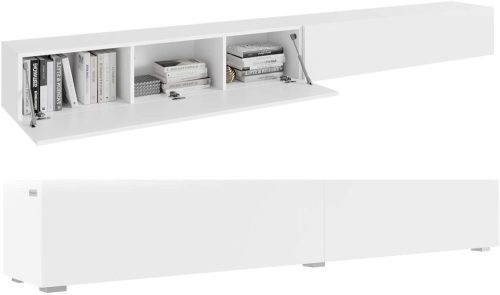  TV-Schrank 280 cm für TV, weiß matt