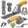  Powermat 12 cm 7,2 V Akku-Elektroschere + Procera-Handschuhe Damen-Arbeitshandschuhe X-COLOR-PU 8 Größe 8 - M 12 Paar