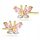  GOLD-OHRRINGE pr. 333 SCHMETTERLINGE ROSA ZIRKONIA 8k