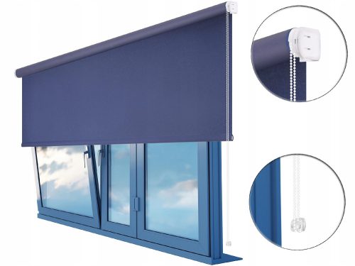 Einfache Mini-Jalousien Dekoratives Verdunkelungsrollo 190 cm x 190 cm