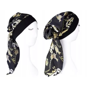  GEBUNDENE KAPPE ZUM EINÖLEN LANGER HAARE IM SCHLAF