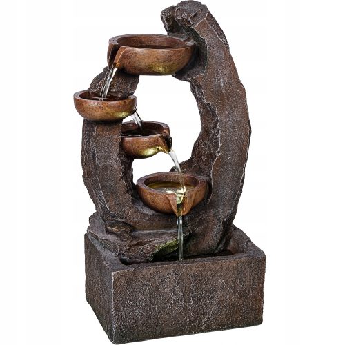  Stilista Gartenbrunnen 46x26,5x17 cm braun
