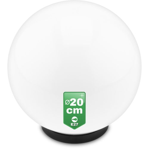 Lichtmasten, Garten Runder NNLED-Lichtmast E27 22 cm weiß