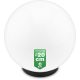 Lichtmasten, Garten Runder NNLED-Lichtmast E27 22 cm weiß
