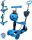  R-Sport H3 Dreiradroller, blau