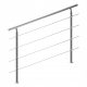 Monzana Balustrade Treppengeländer Stahl 150cm+4