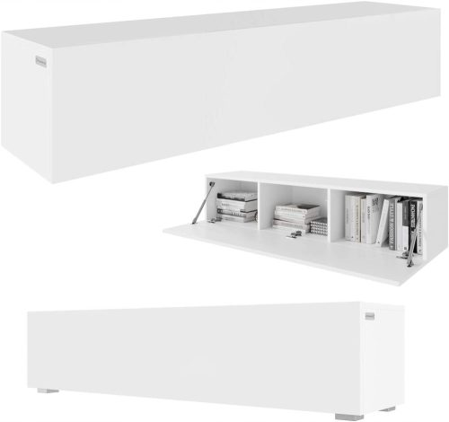  LOWBOARD 140 cm TV-Ständer, weiß matt
