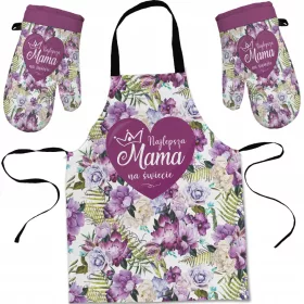    Zum Muttertag haben wir ein Geschenk: ein Schürze + Handschuh-Set