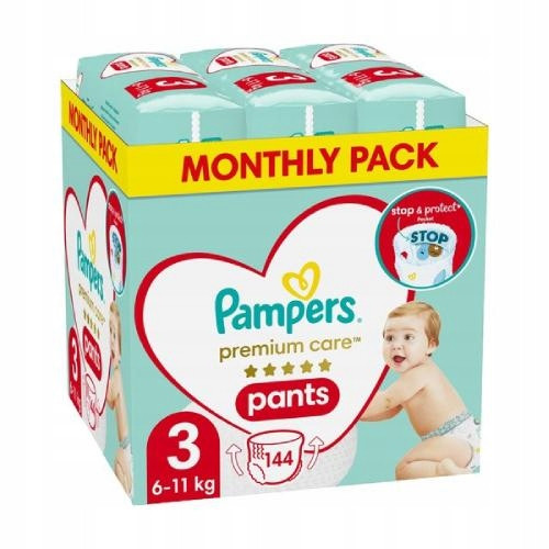  Pampers Premium Care Windeln Größe 3 144 Stk.