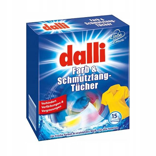  Dalli Tücher zum Waschen farbiger Kleidung, 15 Stk.