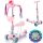  Dreirädriger Roller MG-12H Pink, Grau