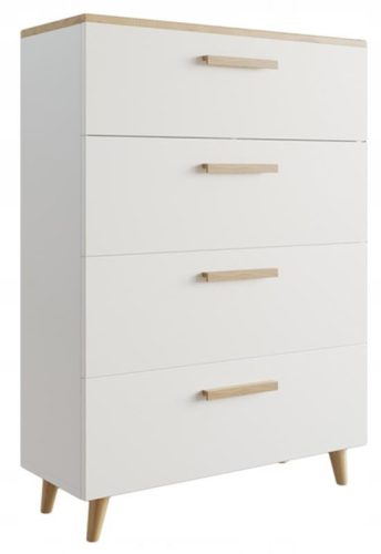  Matkam Perlavita Kommode 80 x 40 x 112cm mattweiß