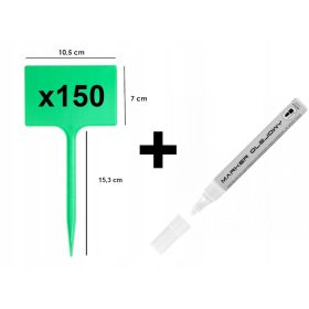  Freistehendes Schild grün 105 x 22 cm 150 Stk.