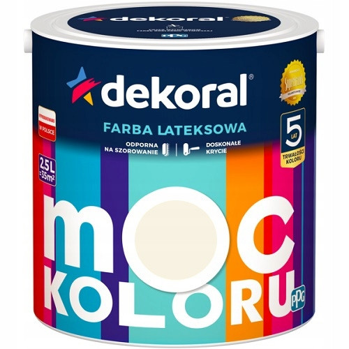  Dekoral Latex-Wandfarbe 5 l Ecru matt