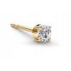  SWAROVSKI ZIRKONIA 3 mm GOLD-DIAMANT-Ohrring